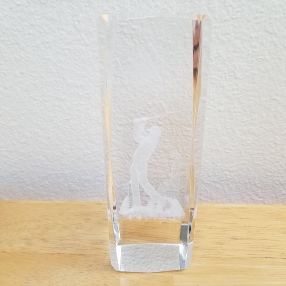 #10038 Rare Collect Lazer Cut Golfer Paper Weight - Picture 4 of 12